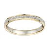 Alliance bicolore 9 carats effet diamanté