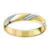 Alliance bicolore moderne 18 carats