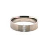 Alliance Brillaxis diamants brossée ruban plat