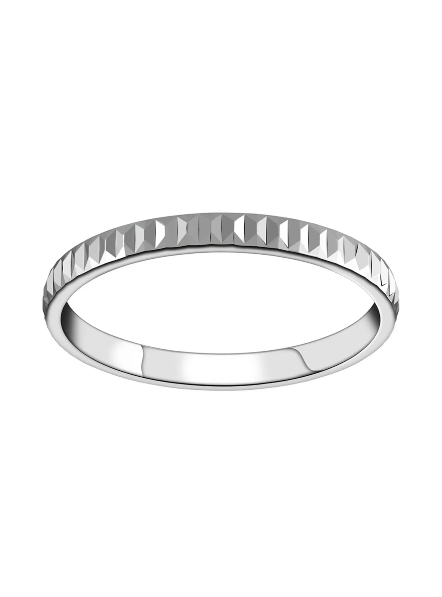 Alliance Brillaxis facettée or blanc 18 carats