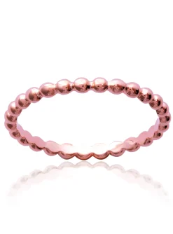 Alliance Brillaxis fine boule plaqué or rose