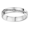 Alliance Brillaxis liseré vague or 9 carats