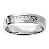 Alliance Brillaxis or blanc 9 carats polie/martelée