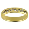 Alliance Brillaxis or jaune 9 carats diamants