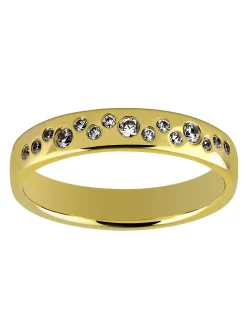 Alliance Brillaxis or jaune 9 carats diamants