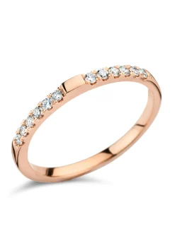 Alliance Brillaxs or rose 18 carats diamants