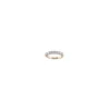Alliance demi tour diamants deux ors 18 carats