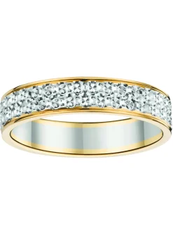 Alliance deux ors effet diamanté or 18 carats