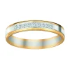 Alliance diamant serti grain or 18 carats
