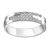 Alliance diamants sertis décalés
