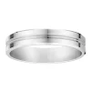 Alliance moderne or blanc 18 carats