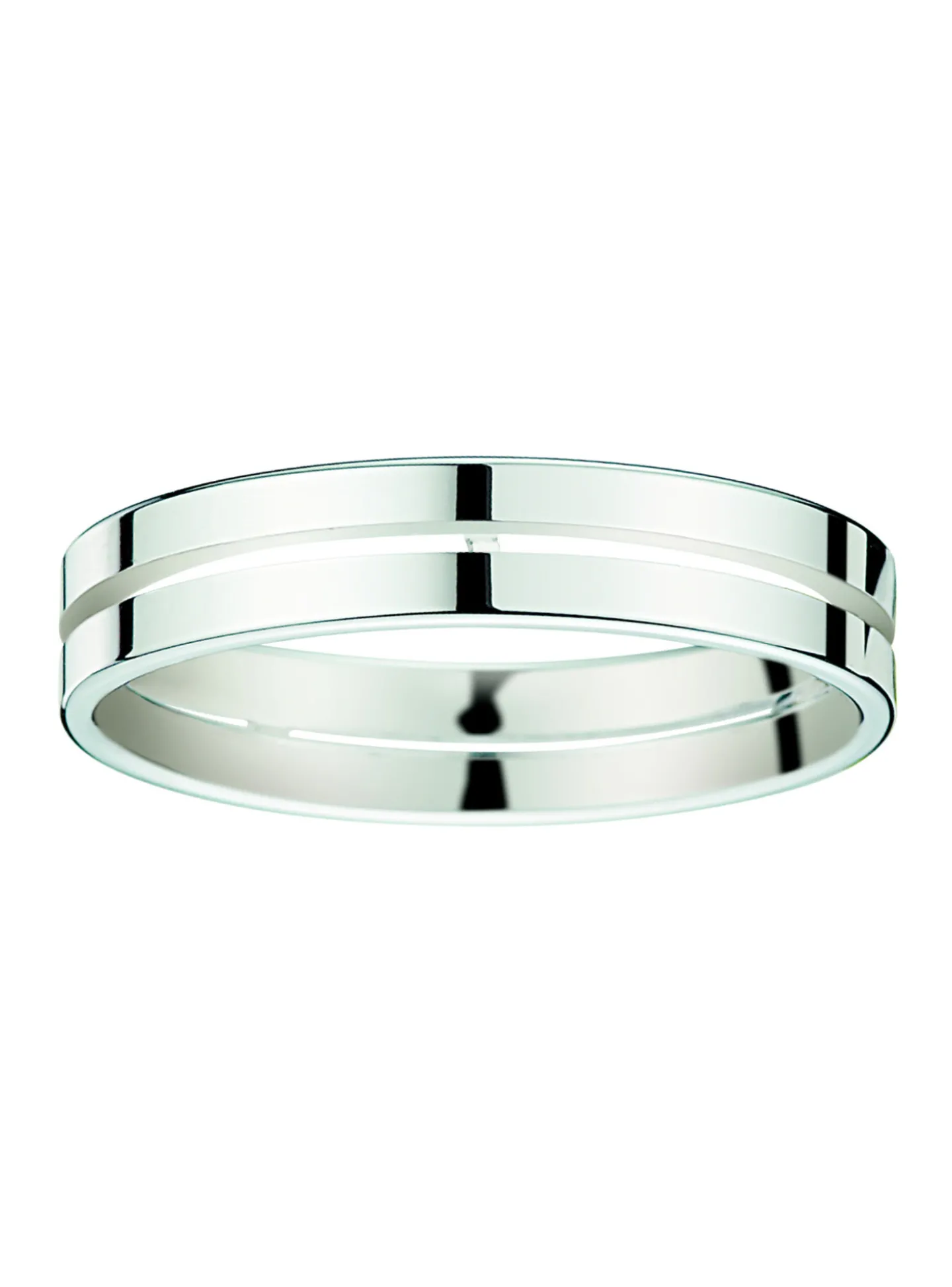 Alliance moderne or 18 carats ajourée au centre