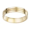 Alliance moderne or 9 carats brossée/polie