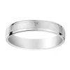 Alliance moderne or blanc 18 carats