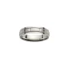 Alliance moderne or blanc 18 carats