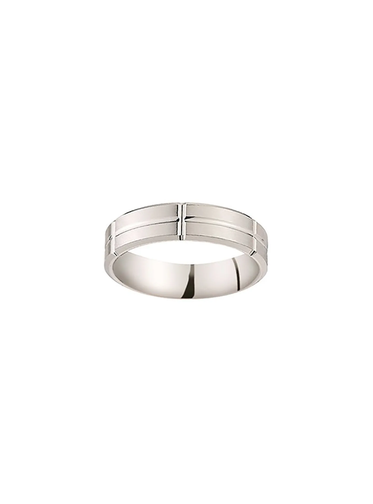 Alliance moderne platine brossée