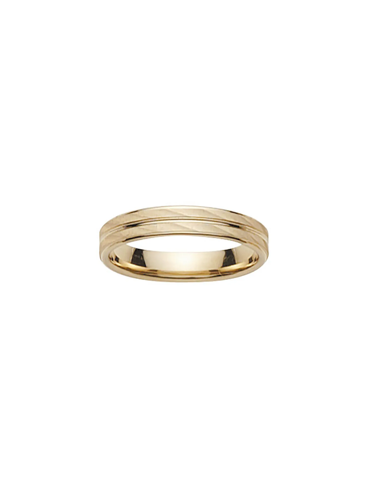 Alliance moderne ruban confort_x005f_x000D_or jaune 18 carats
