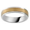 Alliance tournante or jaune et blanc 9 carats
