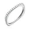 Bague Agatha argent carré oxydes