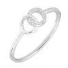 Bague Agatha argent oxydes Rondou