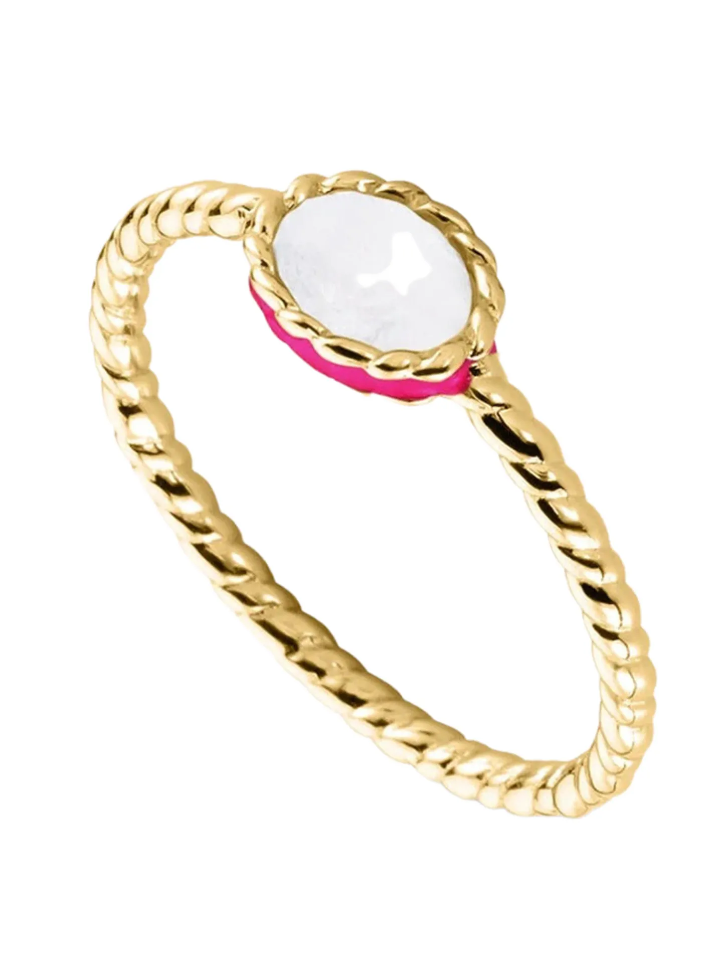 Bague Agatha Atma dorée nacre