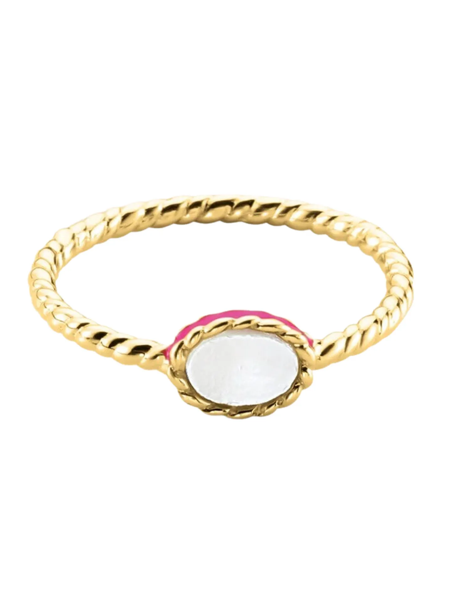 Bague Agatha Atma dorée nacre