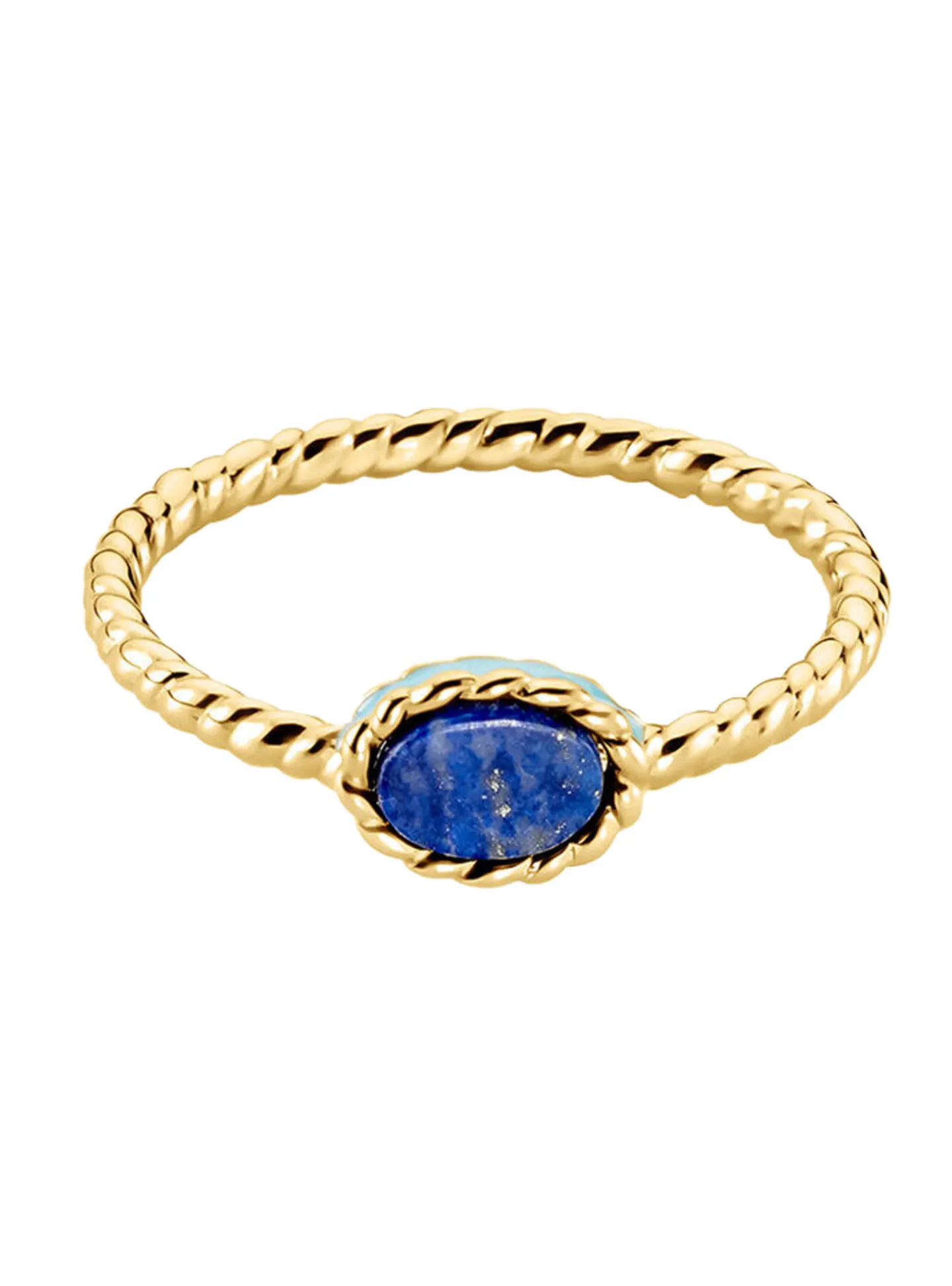 Bague Agatha Atma laiton lapis lazuli