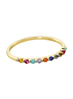 Bague Agatha Beloved argent doré oxydes multicolores
