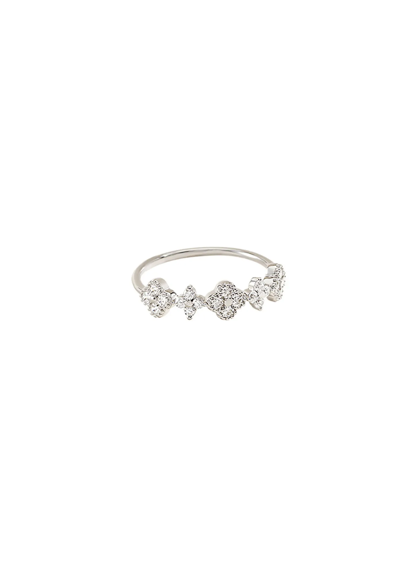 Bague Agatha Beloved argent fleurs_x005f_x000D_T54