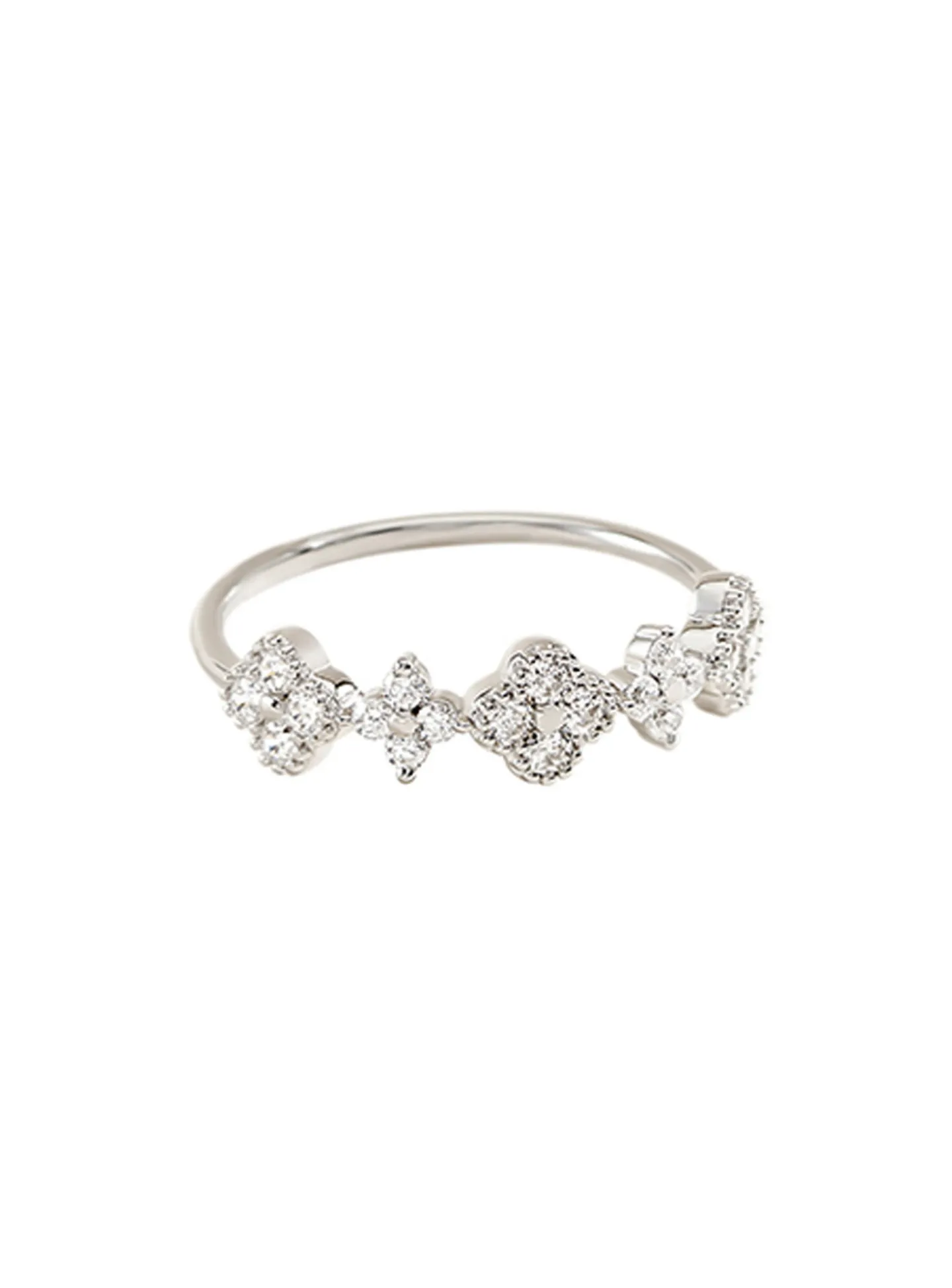 Bague Agatha Beloved argent fleurs T56