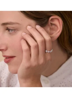 Bague Agatha Beloved argent fleurs_x005f_x000D_T54