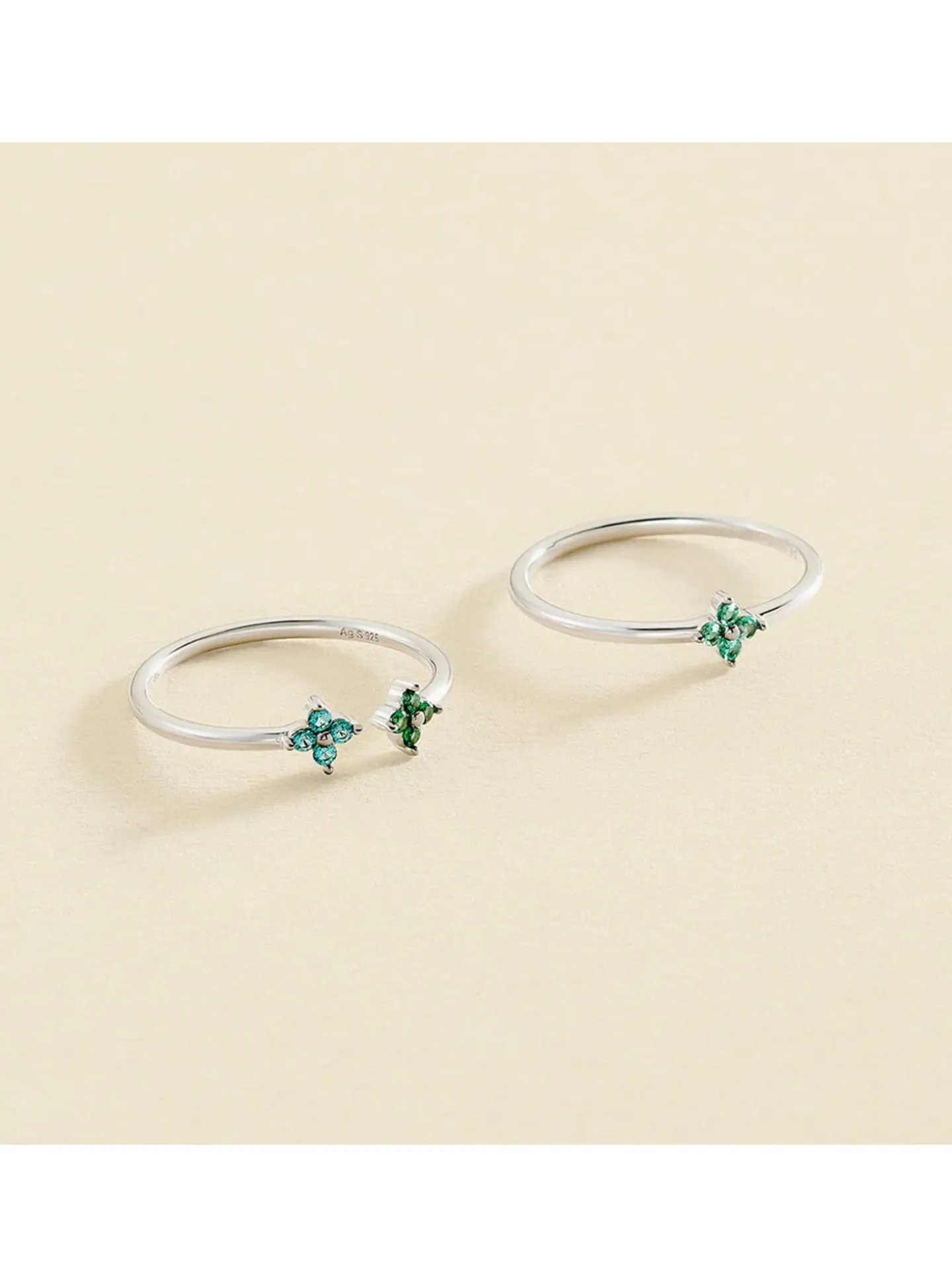 Bague Agatha Beloved argent 3 motifs T56