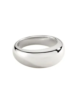 Bague bombée Agatha Alexine argent rhodié
