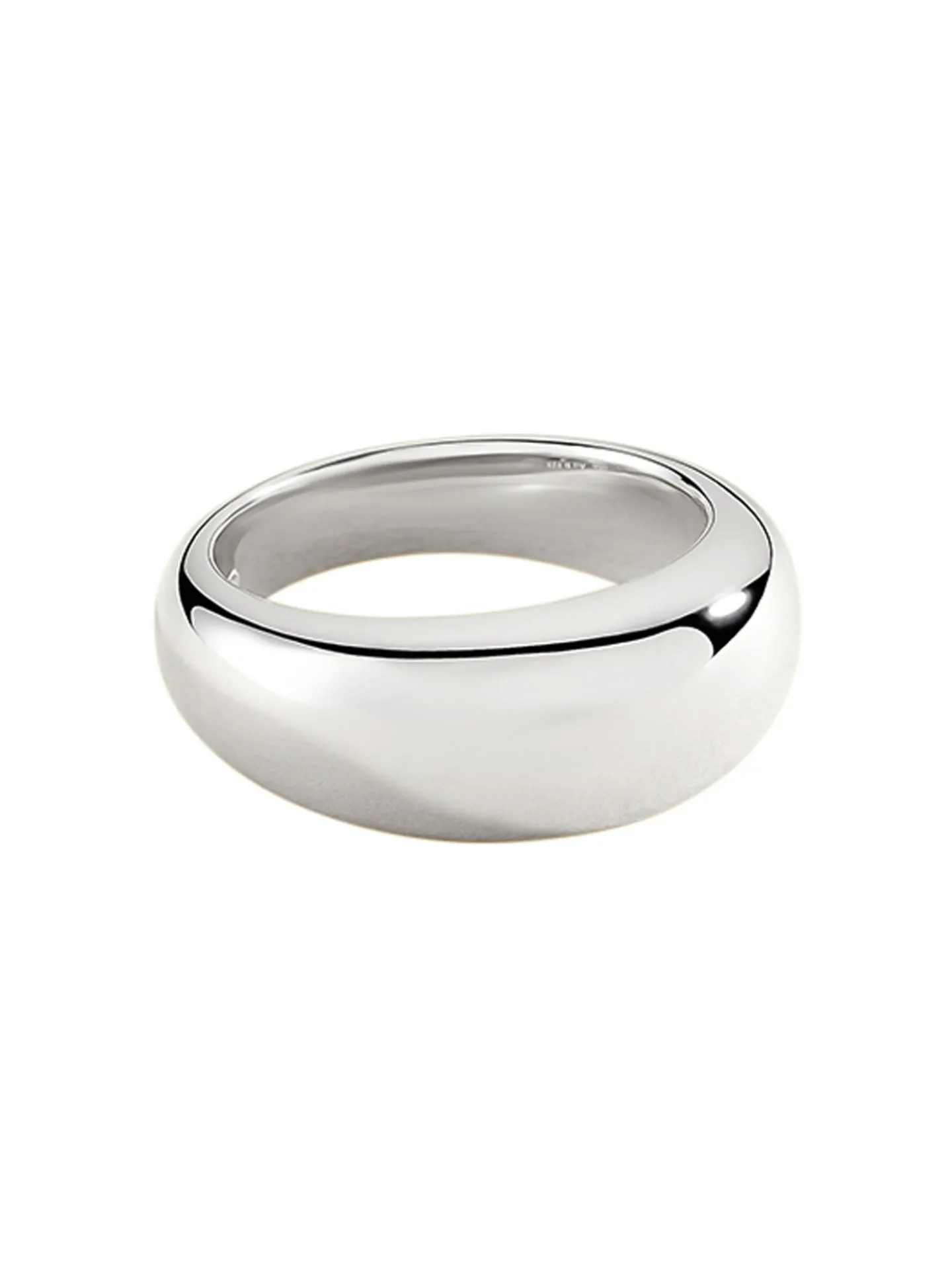Bague bombée Agatha Alexine argent rhodié