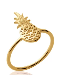 Bague Brillaxis Ananas plaqué or