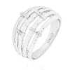 Bague Brillaxis argent diamants 12mm