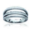 Bague Brillaxis argent volume