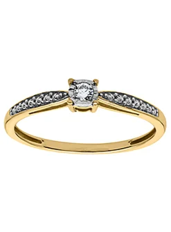 Bague Brillaxis diamant en or 9 carats