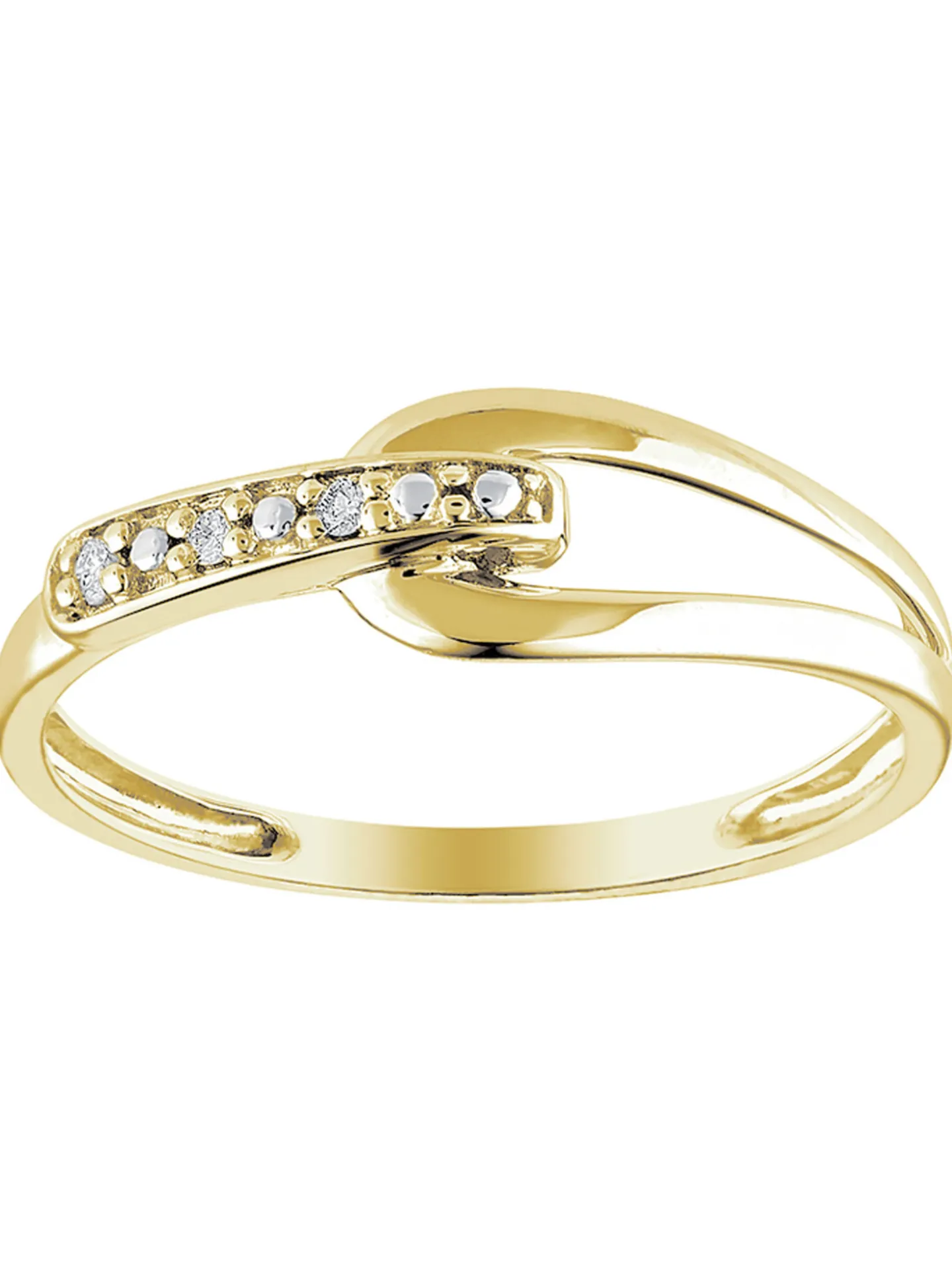 Bague Brillaxis diamants or jaune 18 carats