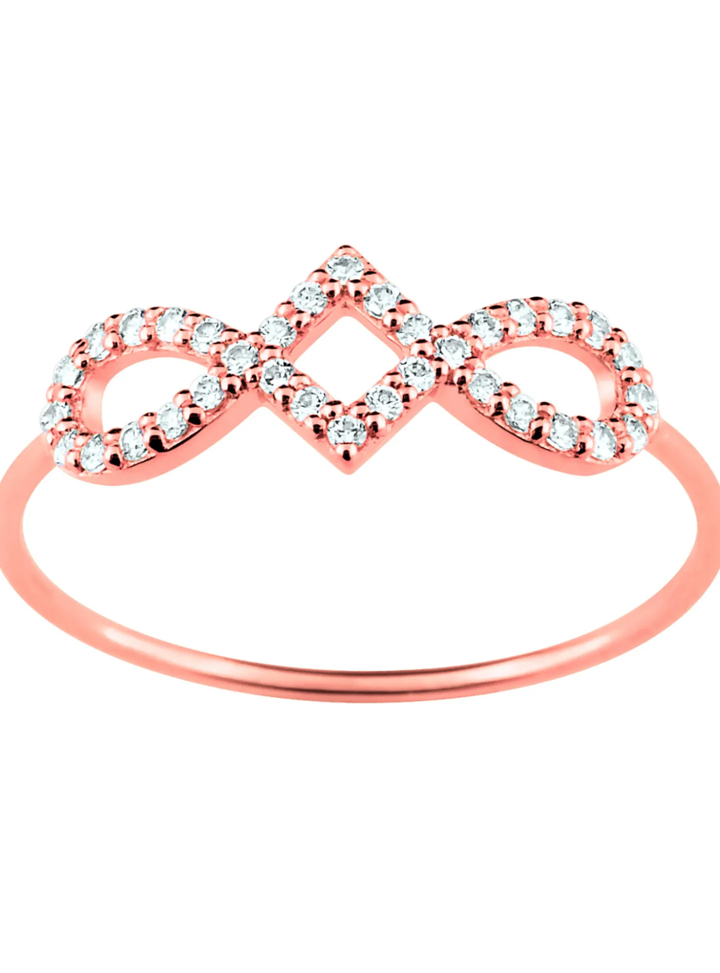 Bague Brillaxis Harmonie or rose 9 carats