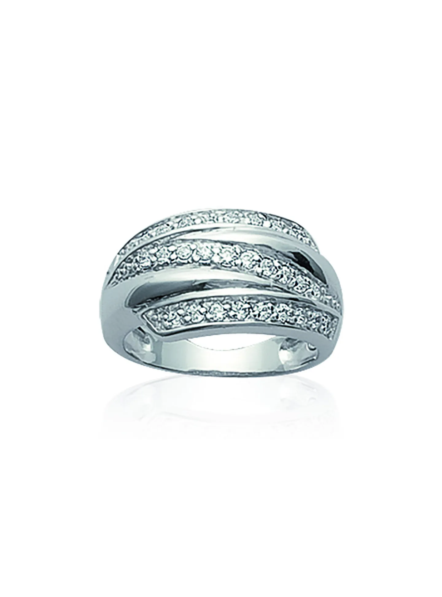 Bague Brillaxis monture moderne