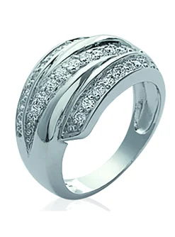 Bague Brillaxis monture moderne