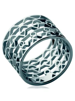 Bague Brillaxis motif aztèque