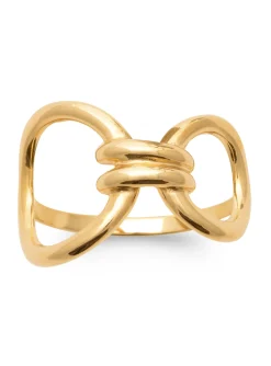 Bague Brillaxis noeud doré