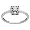 Bague Brillaxis or blanc diamants motif carré