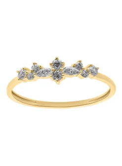 Bague Brillaxis or jaune 18 carats oxydes