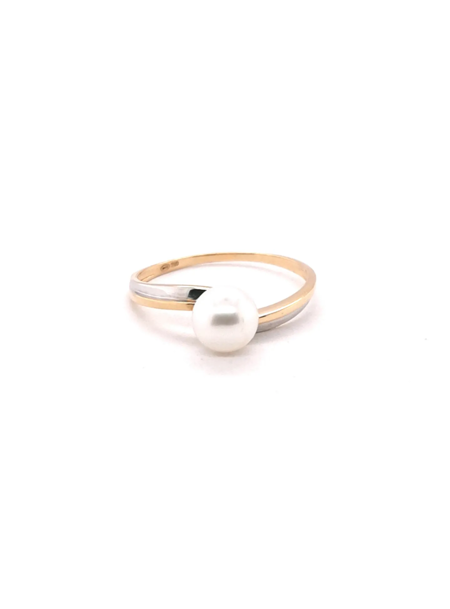 Bague Brillaxis or perle de culture eau douce_x005f_x000D_6/6.5 mm