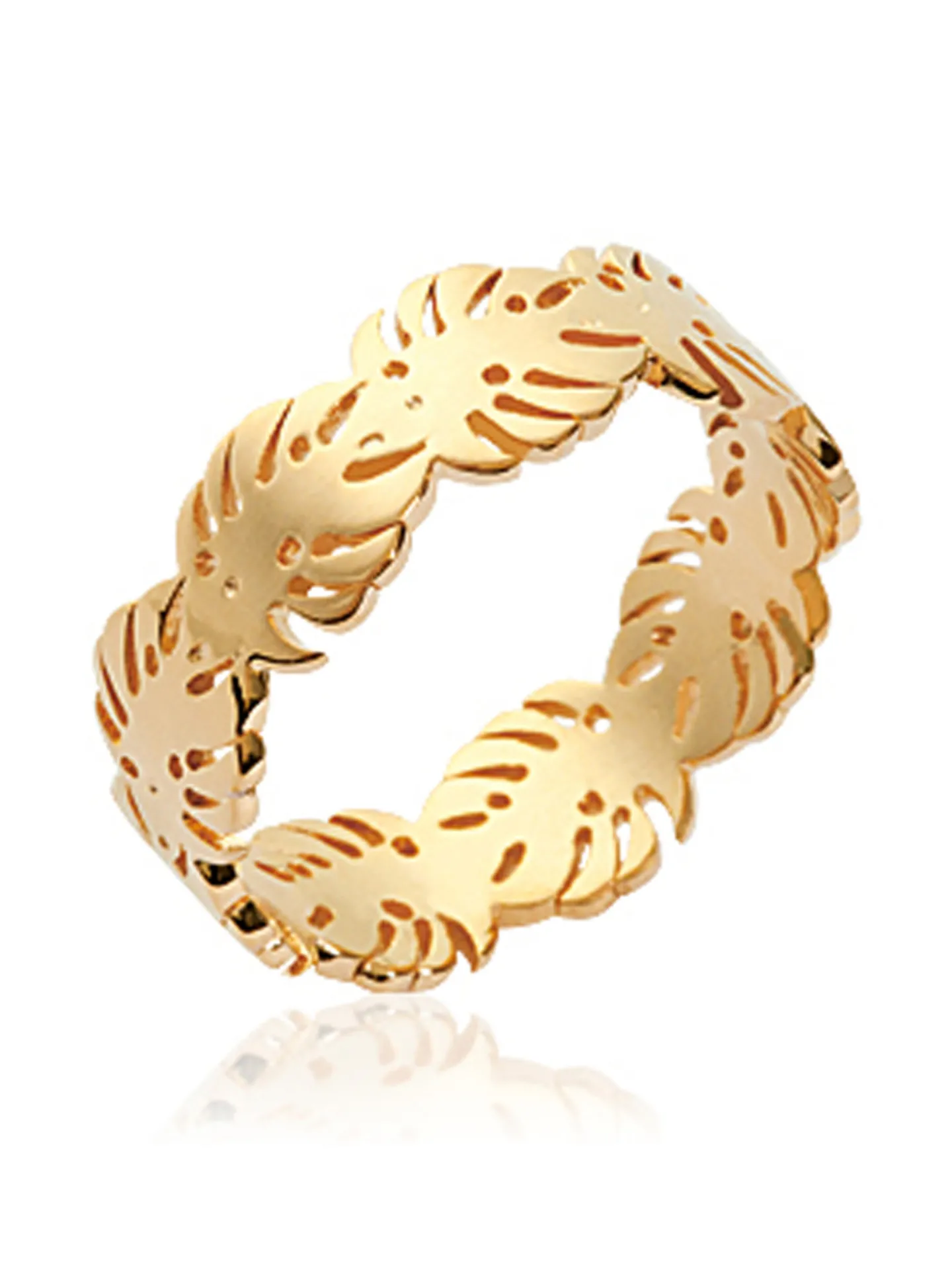 Bague Brillaxis Palmier dorée