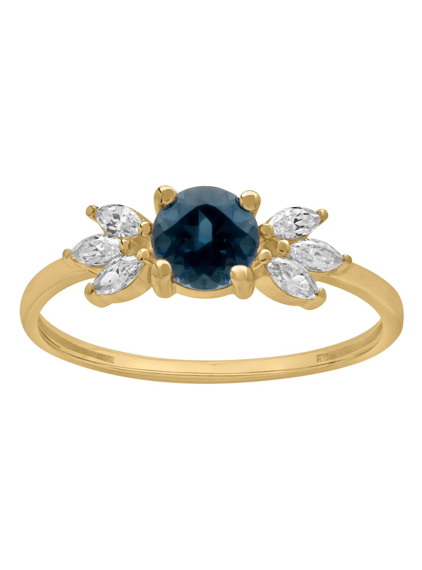 Bague Brillaxis Topaze Blue London et oxydes_x005f_x000D_or jaune 18carats
