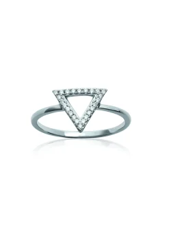 Bague Brillaxis Triangle simple empierré